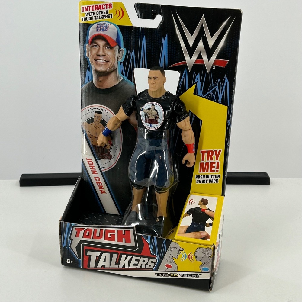WWE Tough Talkers John Cena Action Figure Mattel DXG83 Talking Wrestling Toy